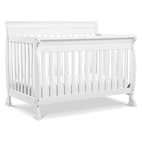 DaVinci Kalani 4-in-1 Convertible Crib in White, Greenguard Gold Certified - Jamouz