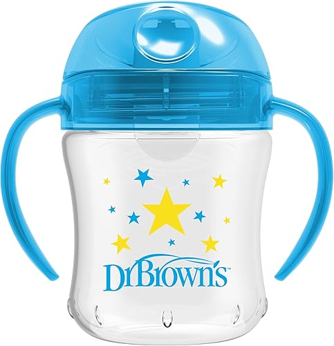Dr. Brown's Transition Sippy Cup with Soft Spout - Blue - 6oz - 6m+ - Jamouz