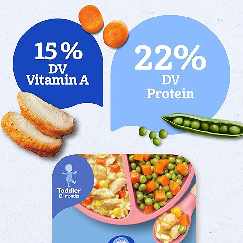 Gerber Mealtime for Toddler Mashed Potatoes & Gravy with Roasted Chicken & Carrots, 6.6 Ounce (Pack of 8) - Jamouz