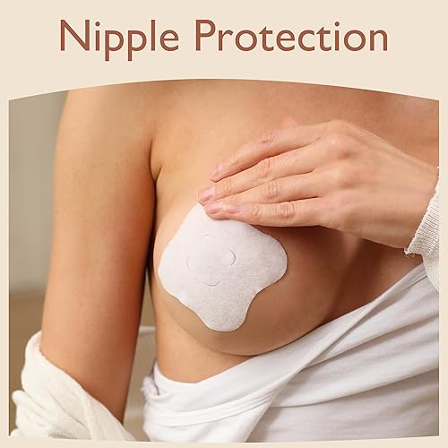 Hydrogel Nipple Gel Pads for Breastfeeding: Soothing Nursing Pads Reusable Instant Cooling Relief | Promotes Healing Irritated Nipples - 6 Packs(12 Count) - Jamouz