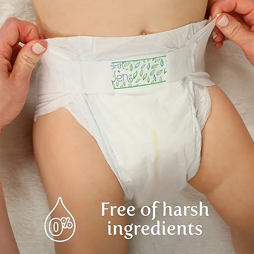 Earth & Eden Sensitive | Eco-Conscious & Hypoallergenic Diapers | Size 5 | 172 Count - Jamouz