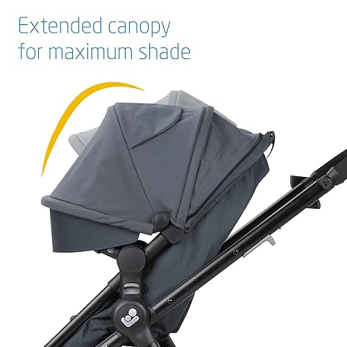 Maxi-Cosi Zelia 5-in-1 Modular Travel Stroller in Slate Blue - Jamouz