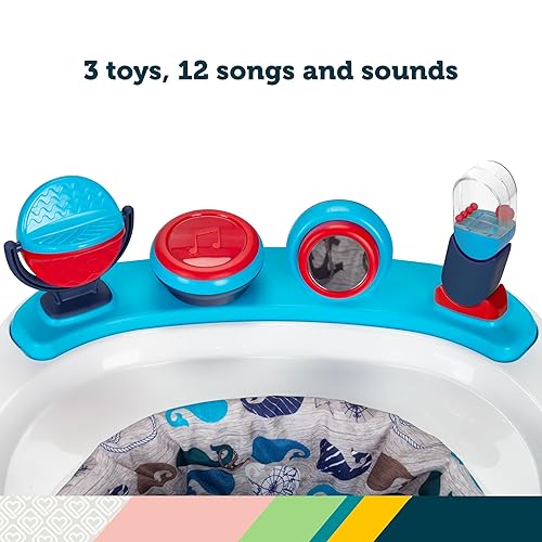 Safety 1st Ready, Set, Walk Dx Developmental Baby Walker with Wheels, Baby Toys, Nantucket - Jamouz