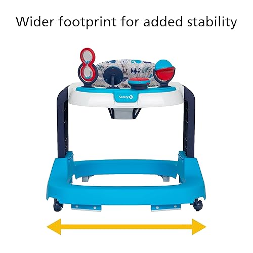 Safety 1st Ready, Set, Walk Dx Developmental Baby Walker with Wheels, Baby Toys, Nantucket - Jamouz