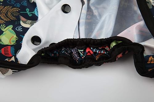Baby Cloth Diaper Cover Nappy Hook and Loop Double Gusset 6.6lbs to 33lbs (Rabbits Wolves) - Jamouz
