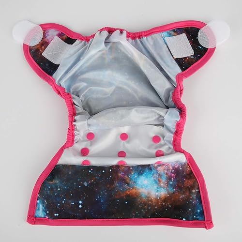 Baby Cloth Diaper Cover Nappy Hook and Loop Double Gusset 6.6lbs to 33lbs (Rabbits Wolves) - Jamouz