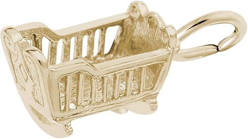 Rembrandt Baby Cradle Charm - Metal - 10K Yellow Gold - Jamouz