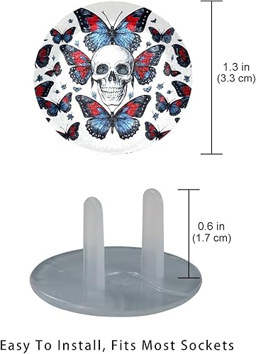 12 PCS Baby Child Proofing Outlet Covers, Electrical Safety Socket Protection Caps for 2-Prong Power Wall Plate Pure Black, czbhg-001 - Jamouz