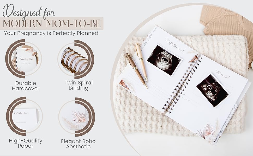 baby journal, pregnancy journal for women, baby journals for first time moms, pregnancy scrapbook