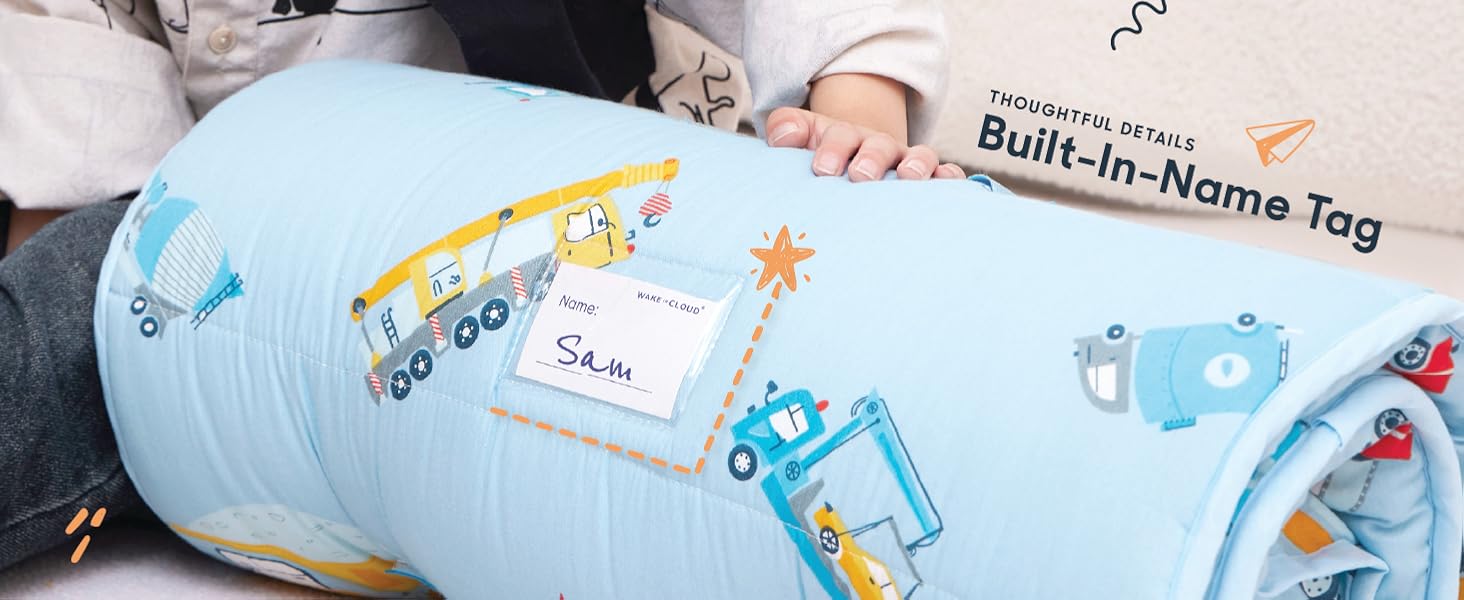 Personalised cot so your child or little napper avoids mixups at daycare or school