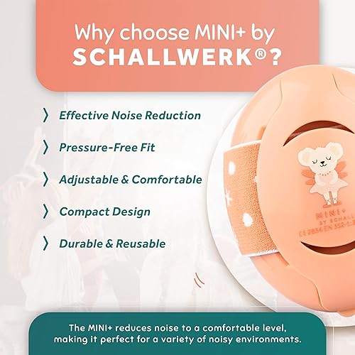 Schallwerk ® Mini+ Baby Ear Muffs – Noise Protection for Babies, Infants, Toddlers – CE & ANSI Certified Headphones - Jamouz