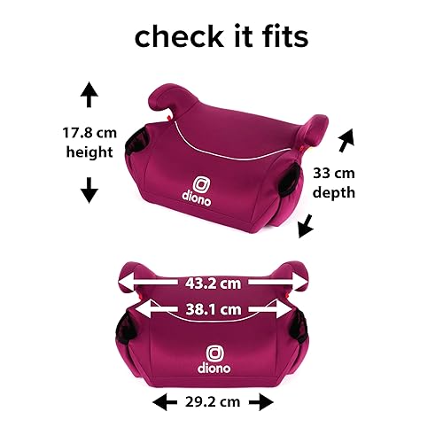 Diono Solana, No Latch, Pack of 2 Backless Booster Car Seats, Lightweight, Machine Washable Covers, Cup Holders, Black - Jamouz