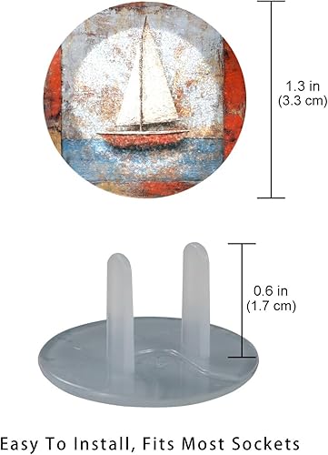 12 PCS Baby Child Proofing Outlet Covers, Electrical Safety Socket Protection Caps for 2-Prong Power Wall Plate Pure Black, czbhg-001 - Jamouz