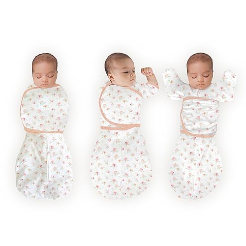 SwaddleDesigns 6-way Omni Swaddle Sack Arms Up Swaddle for Newborn, More Options to Calm Startle Reflex, Improves Sleep, Easy Transition Baby Sleep Sack, Small, 0-3 month, Heathered Gray - Jamouz