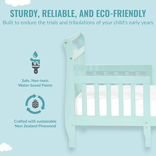 Emma 3-In-1 Convertible Toddler Bed In Fuschia Pink, Converts To Two Chairs And-Table, Low To Floor Design, JPMA Certified, Non-Toxic Finishes, Safety Rails - Jamouz