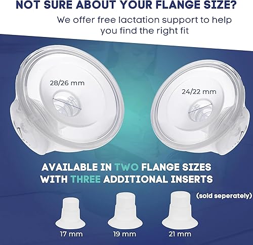 BabyBuddha Hands Free Milk Collection Cups for Breast Pump, 8 Fl Oz per Cup, Milk Containers, Compatible with BabyBuddha Breast Pump, Wearable Cups, Small, 2 Pack (22 to 24mm) - Jamouz