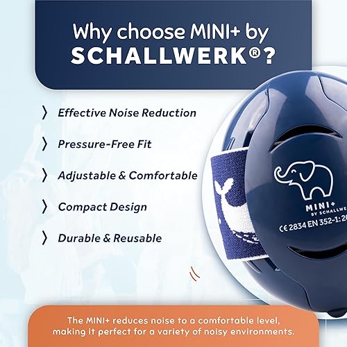 Schallwerk ® Mini+ Baby Ear Muffs – Noise Protection for Babies, Infants, Toddlers – CE & ANSI Certified Headphones - Jamouz