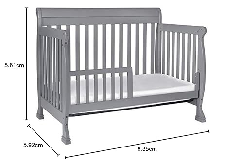 DaVinci Kalani 4-in-1 Convertible Crib in White, Greenguard Gold Certified - Jamouz