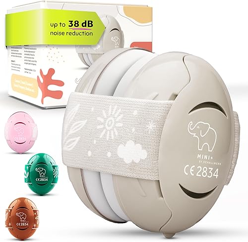 Schallwerk ® Mini+ Baby Ear Muffs – Noise Protection for Babies, Infants, Toddlers – CE & ANSI Certified Headphones - Jamouz