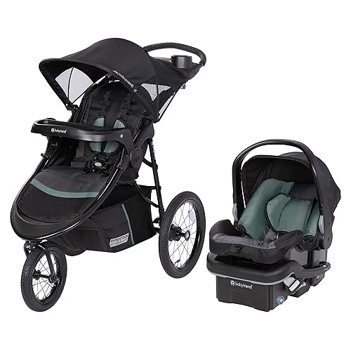 Baby Trend Expedition® DLX Jogger Travel System with EZ-Lift™ PLUS Infant Car Seat, Dash Sage - Jamouz