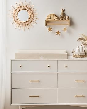 Blissful Diary Muslin Changing Pad Cover for Girls Boys, Ultra Soft Breathable Cotton, Baby Diaper Change Table Pad Covers, 2Pack (Roman Green&Leaf) - Jamouz