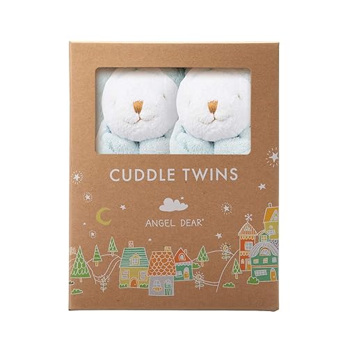 Angel Dear - Brown Giraffe, Cuddle Twins Blankie Set, 2 Count (Pack of 1) - Jamouz