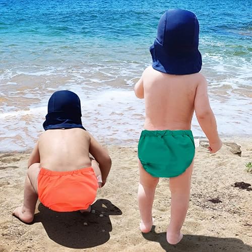 IIjnUhb Swim Diapers Baby Reusable 2 Pack,Washable Pants for 0-3 Years Boys Girls Swimming Lesson Shower Gifts - Jamouz