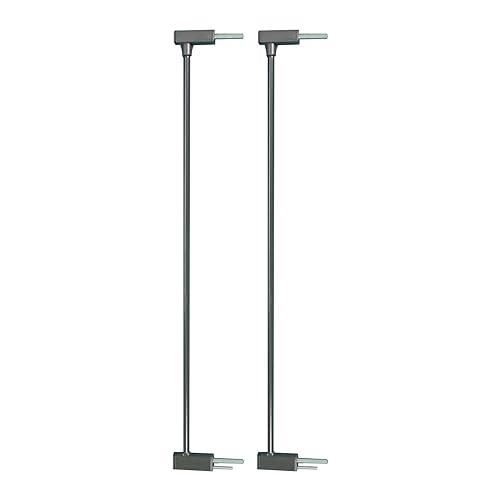 Qdos Auto-Close SafeGate Baby Gate Extensions - Meets Tougher European Standards - Professional Grade Safety - Each Extension Extends The Qdos SafeGate Pressure Gates by 2.75' | Set of 2 | Slate - Jamouz