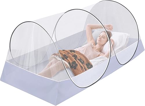 Extra Large Pop Up Mosquito Tent, Portable Foldable Mosquito Net for Bed Camping Travel Patio (78 * 41 * 31inch) - Jamouz