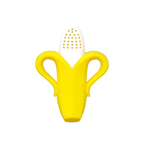 RaZbaby Baby Solids/Frozen Fruit Feeder Pacifier, Infant Teether Toy 6M+, BPA-Free Silicone Pouch & Nipple, Safely Introduce Solids, Teething Relief, Dishwasher Safe, 2-Pack – Orange/Blue + Green/Blue - Jamouz