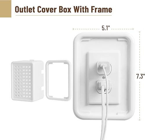 Bates Extra Large Baby Safety Outlet Box, Plug Covers for Electrical Outlets, Child Proof Socket Covers - Jamouz