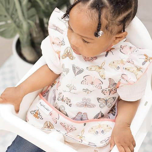 Tiny Twinkle Mess Proof Baby Bib - Waterproof Toddler and Baby Apron Bib - Machine Washable - PFAS and BPA Free - Jamouz