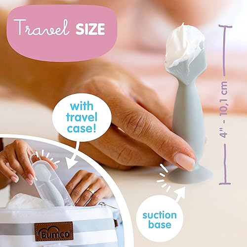 Bumco Diaper Clutch Bag - Mini Diaper Cream Spatula & Wipes Dispenser, BPA-Free Butt Spatula Baby Essentials - Jamouz