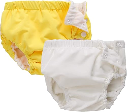 IIjnUhb Swim Diapers Baby Reusable 2 Pack,Washable Pants for 0-3 Years Boys Girls Swimming Lesson Shower Gifts - Jamouz