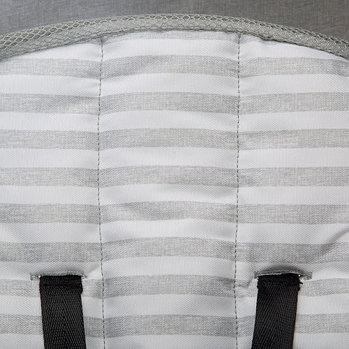 babyGap Classic Stroller - Lightweight Stroller with Recline, Compact Fold & Removable Parent Organizer - Made with Sustainable Materials, Grey Stripes - Jamouz