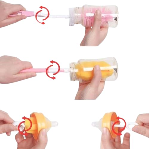 Silicone Sleeves with Handles Kit for Philips-Avent-Glass-Bottle, Compatible with Philips Avent Anti Colic Baby Bottles, Anti Breakage Baby Bottles Holder - Jamouz