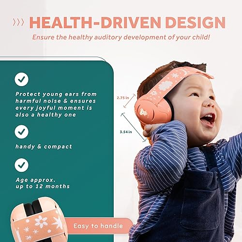 Schallwerk ® Mini+ Baby Ear Muffs – Noise Protection for Babies, Infants, Toddlers – CE & ANSI Certified Headphones - Jamouz