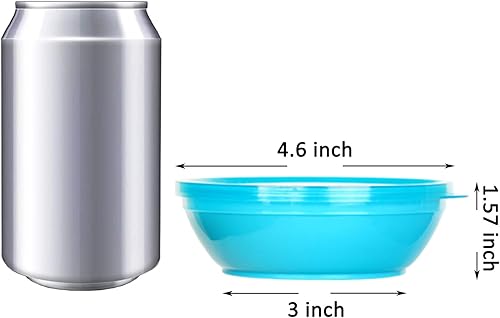 Youngever 18 Sets 8 ounce Kids Bowls with Lids (18 Bowls + 18 Lids), Small Food Storage Containers, Toddler Bowls with Lids, Set of 18 in 9 Assorted Colors - Jamouz