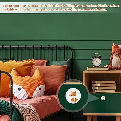 12 Pieces Woodland Animal Dresser Knobs Soft Rubber Kitchen Cabinet Knobs Safari Animal Print Dresser Knobs Drawer Pull Handle Knobs for Kids Home Nursery Dresser Drawer Furniture Cupboard - Jamouz