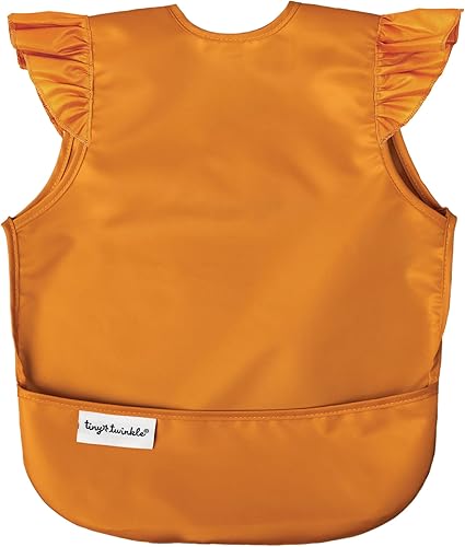 Tiny Twinkle Mess Proof Baby Bib - Waterproof Toddler and Baby Apron Bib - Machine Washable - PFAS and BPA Free - Jamouz