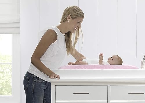 Delta Children Contoured Changing Pad with Plush Cover, Grey - Jamouz