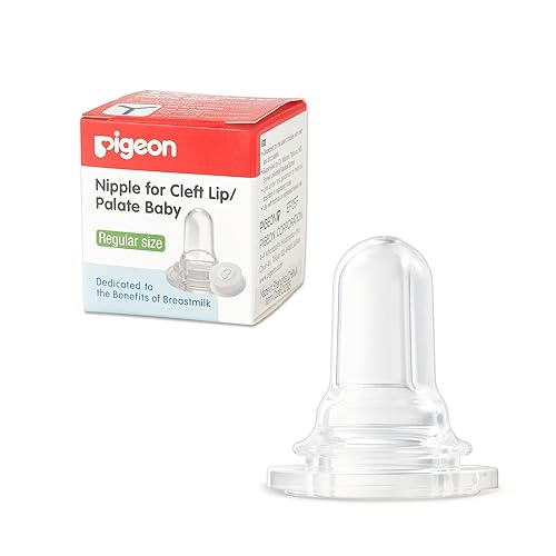 Pigeon Baby Cleft Palate Bottle with 2 Nipples, 8.11 Oz, Please Use It Under The Guidance of a Pediatrician - Jamouz