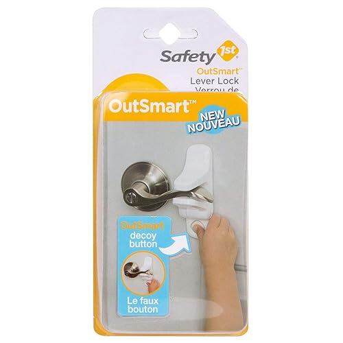Safety 1st OutSmart Child Proof Door Lever Lock, White, 1 Count - Jamouz