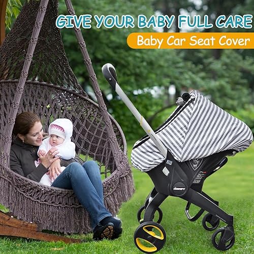 Winter Baby Stroller Bunting Bags and Carseat Canopies Cover to Protect Baby from Cold Wind, Super Warm Plush Fleece Baby Carrier Cover for Infant Boys Girls, Keeps Babies Warm and Cozy.Black - Jamouz