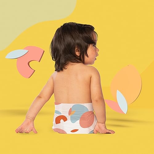 Hello Bello Premium Diapers Size 4, Honeysuckle Designs, 58ct Club Box, Hypoallergenic and Extra Absorbent - Jamouz