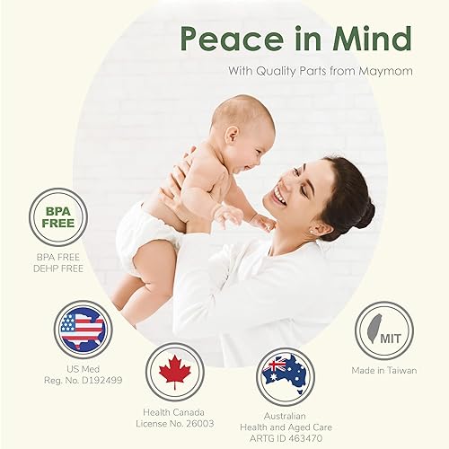 Maymom Pump Valve & MyFit 15mm Shield Compatible with Lansinoh Breast Pump Signature Pro/Smartpump/Manual Breast Pump. Replace Lansinoh Pump Valve. Not Original Lansinoh Pump Part - Jamouz