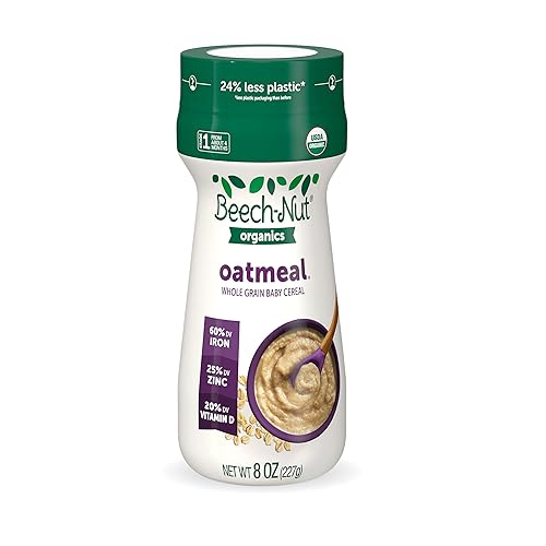 Beech-Nut Organic Oatmeal Baby Cereal Canister, 8 Ounce - Jamouz