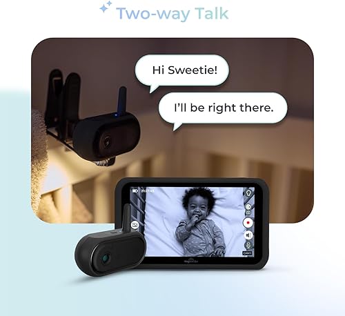 Tiny Traveler Ai Smart Wireless Baby Car Monitor - AI-Powered Safety Alerts: Cry/Laugh/Stand Detection, Virtual Fence, Long Range 1000ft Night Vision Lullabies Night Light - Jamouz