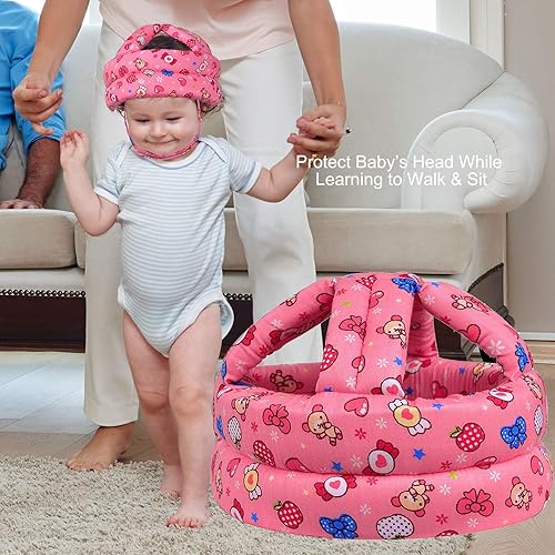 Baby Helmet for Crawling Walking Soft Cushion No Bumps - Jamouz