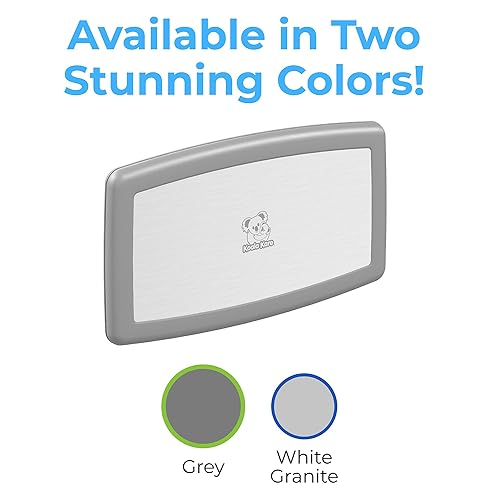 Koala Kare Surface-Mounted Horizontal Baby Changing Station with Stainless Steel Veneer, Model KB300-01SS (Grey) - Jamouz